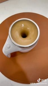 Rechargeable Automatic Stirring Mug Auto 380ml Mixing Magnetic Coffee Cup With Lid 304 Stainless Steel Travel Self Stir