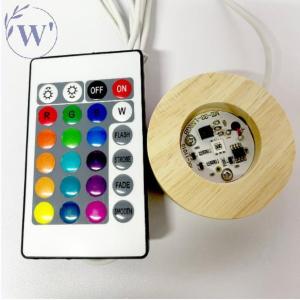 Đèn Trang Trí LED Bằng Gỗ Pha Lê Sáng Tạo Hình Tròn Vuông Sạc Bằng Cảm Ứng Trang Trí Nhà Hiện Đại Trung Quốc