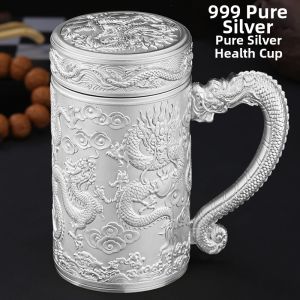Bemega | Mens 999 Silver Insulated Water Bottle