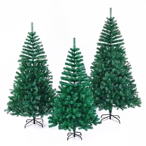 【FREE GIFT】Spray White Snow Christmas Tree 4/5/6/7 FT High Quality Xmas Decorations PVC Hinges Plastic Stand Artificial Christmas Tree Ornaments for Xmas Outdoor Home Deocr