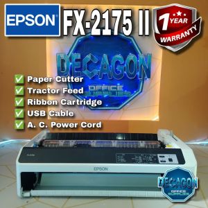 EPSON FX-2175II DOT MATRIX PRINTER (PAPER TRACTOR and PAPER CUTTER)