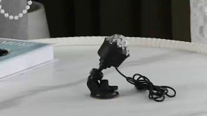Mini USB Car Atmosphere Lamp with Suction Cup 5V Sound Control LED Light for Car PC Laptop Power Bank 360 Swivel Head