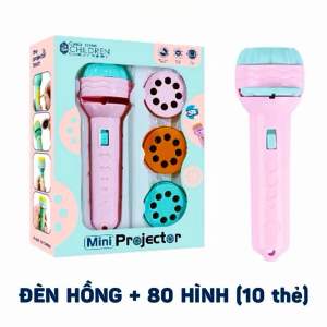 [HCM] Đèn Pin Chiếu Hình Cho Bé - 80 Hình Chiếu Ngộ Nghĩnh. Đồ chơi cho bé phát triển trí não tư duy