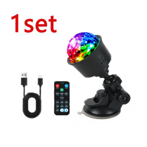 LED Stage Disco Light Rotating DJ Ball Strobe Colorful Magic Dance Car Ambient RGB Christmas Gift Party Club Car Laser Show Lamp