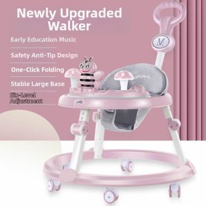 Anti-Tip Learning Walker and Push Cart for Toddlers 6-12 Months