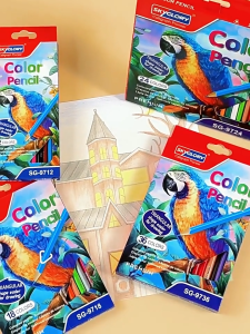 12 สี ดินสอสีไม้ ดินสอสีวาดรูป ดินสอสีไม้ชนิด ใช้วัสดุที่ปลอดภัยสำหรับเด็ก ไม่มีสารพิษค่ะ เนียนสวย คม ชัด