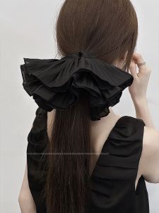 Korean Style Double Layered Extra Large Folded Hair Ties Versatile Headbands Fashionable Hair Accessories Sweet Style