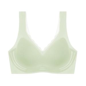 Áo ngực nữ MiiOW bằng cotton lụa băng không đường may thoáng khí