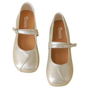 15MINS | Champagne Gold New Summer Mary Jane Shoes Flats to Match Dresses