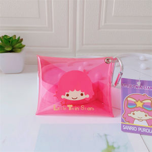 Bandai | Cute PVC Jelly Pendant Transparent Keychain Mountaineering Bag Accessories Card Bag Gift Mountaineering Button for Girlfriend
