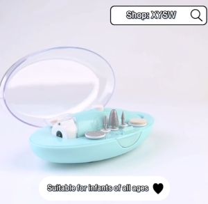 Baby Nail Clippers with LED Light and 6 Replacement Head Safe Electric Baby Toes with LED Light