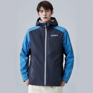 All Weather Outdoor Waterproof Hiking Shell Soft Shell Raincoat Vest Windproof Quick Dry Retroreflective Four Direction Stretch