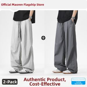 MiiOW | Quick-Dry Ice Silk Mens Trousers Straight Fit Multi-Purpose