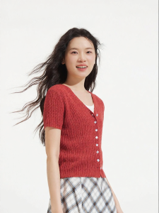 Hotwind | V-Neck Sleeveless Cardigan Sweater