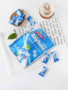 Lotte Three-in-One Box Candy Mint Flavor Milk Heart Lollipop Throat Soothing Snack Traditional Korean Candy 60g Bag