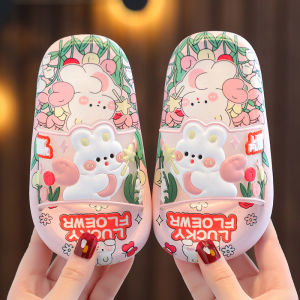 Princess Style Childrens Slippers Ultra Soft Non-Slip Girls Home Indoor Sandals Summer New Arrival Comfortable Cotton Slippers