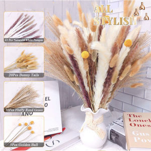 50/100/120Pcs Artificial Pampas Boho Flowers Artificial Reed Ins Wind Bouquet Imitation Flowers Fake Plant Wedding Decoration Flowers