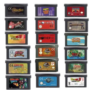 Bandai | 32 Bit GBA Game Cartridge Advance Jurassic Kirby Mother Series Super Street Fighter Series for GBA SP NDS Game Console