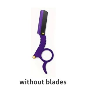 Manual Barber Razor Haircut Shaving Tool - Beard Eyebrow Trimming Blades Straight Edge for Hairdresser Professional Depilation
