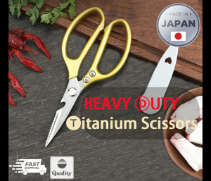 Multipurpose Heavy Duty Professional Kitchen Titanium Scissor Scissors SK5 Japan