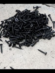 (Fast Delivery)(500/300/200PCS) High Hardness Drywall Wood Black Screw Wood/Metal 2”1-1/2”1”3/4”Flat Head Screws