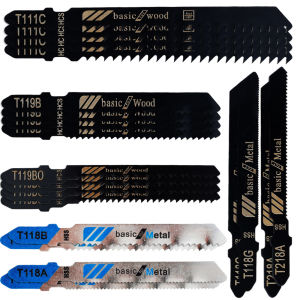 10-50Pcs T-Shaft Jigsaw Blades HCS Assorted Jig Saw Blades For Wood Plastic Metal Cutting Jig Saw Blades for Thin Metal Cutting