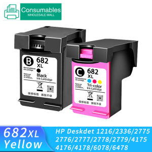 682XL ink cartridge is suitable for HP 682 ink cartridge HP2775 2776 2777 2778 2779 refillable ink 4178 4176 4175 black color 1216 2336 6078 6478 printer Deskjet