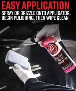 Adams Water Spot Remover - Hard Water Stain Remover For Glass Paint Windows Car Detailing