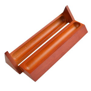 กล่องดินสอไม้สามเหลี่ยมแฮนด์เมด - ที่ใส่ปากกาพับได้กล่องเครื่องเขียนมัลติฟังก์ชั่นโต๊ะออแกไนเซอร์