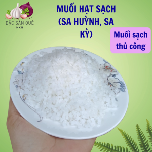 Combo 02 túi muối hạt sạch biển Sa Huỳnh Quảng Ngãi phơi khô thủ công vị mặn trung bình