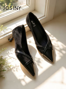 Josiny | Pointed Toe Comfortable High Heels Black 1pc