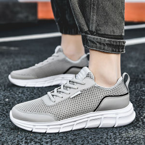 Clearance Leak-Picking Mens Shoes Summer Mesh Breathable Casual Sneakers Single Shoes Soft Bottom Deodorant Large Size Running Shoes Trendy Shoes