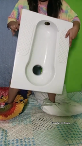 【In stock】Plastic Squat Toilet/Squatting Toilet Bowl Household Public Places Pit Urinal Potty Easy Latrines