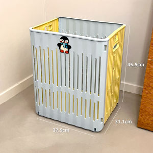 Giỏ Đựng Quần Áo Bẩn Có Bánh Xe Có Thể Gập Lại Dung Tích Lớn Để Đựng Quần Áo Bẩn Trong Nhà Tắm Kiểu Hàn Quốc Dùng Tại Nhà