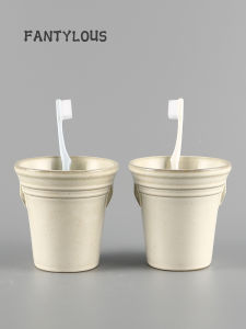 Retro Ceramic Mouthwash Cup Pastoral Style Homestay Hotel Tooth Cup Good-looking For Home Couple Toothbrush Cup Tooth Mug