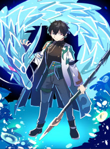 Bandai | Oil Painting Anime Figure Black Hair Ice Dragon By Numbers Modern Wall Decor for Living Room Bedroom Gift No Frame