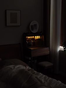 SHANGZHE | Solid Walnut Compact Bedroom Vanity 60cm