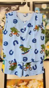 Set 2 Bộ Đồ Tole Bé Trai Sát Nách - 14 size cho bé từ 5-45 Kg - Chất vải tôn lanh mềm mại thoáng mát - Đồ bộ bé Trai Lá