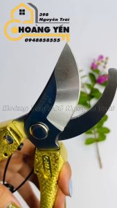 Kéo cắt cành kéo tỉa cây cảnh C-mart A0056 -08 vảy cá vàng (200mm/8") - Hoàng Yến
