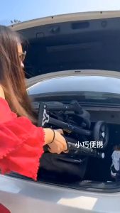 Xe đẩy nôi cho bé cao cấp ngả lưng 3 chế độ bốn bánh kép có khóa chống trượt Xe đẩy gấp gọn cho bé MK23-008