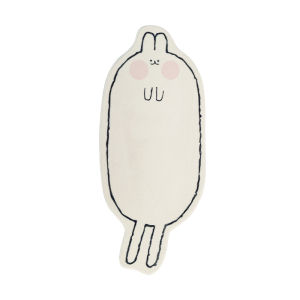 VIKAMA Cartoon Rabbit Long Rug Insulated and Warm Home Room Bedside Rug Living Room Coffee Table Mat Bay Window Rug Home Decor