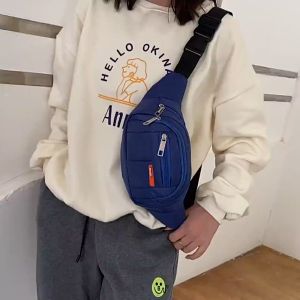 เป๋าคาดเอว กระเป๋าสะพายคาดอก กระเป๋าคาดอกSPORTS 4 ช่องซิป แฟชั่น กันน้ำได้ กระเป๋าคาดอกลําลอง ไม่จํากัดเพศ