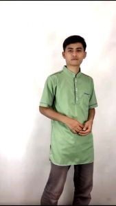 NEW TOJIRO Baju Busana Atasan Muslim Pria Lengan Pendek Pakaian Baju Koko Muslim Pria Katun Toyobo