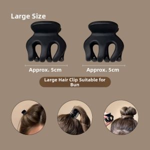 NING ZHOU | Black Small Hair Clip for Ponytail