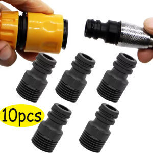 Polocat 10pcs Threaded Fittings Threaded Joint Hydraulics Garden Plastic Quick Coupling Water Pipe 1/2inch Faucet Adapter
