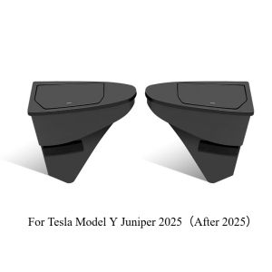 For Tesla Model Y Juniper 2025 Front Door Storage Trash Can Car Door Storage Box Multi Functional Storage Box Car Accessories