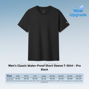MUZHIBAIXIAOT | Water Repellent Anti-Oil Anti-Soiling Cotton T-Shirt Summer