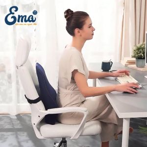 Gối tựa lưng văn phòng EMA ngồi lâu không còn mỏi lưng - Dùng cho dân văn phòng lái xe