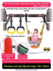 PINNAI | Thanh Tập Thể Dục Gắn Cửa Không Cần Khoan
