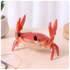 Creative Weightlifting Crab Phone Stand Desk Accessory Cute Cartoon Style Mobile Phone Holder Gift for Watching Series